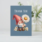 Carte De Remerciements Ajouter un message Gnome (Debout devant)