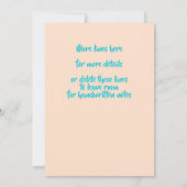 Carte De Remerciements Ajouter un nom Age Rose Sirène Blue Tail Anniversa (Dos)