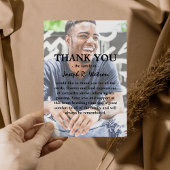 Carte De Remerciements Ajouter votre propre photo et texte Sympathie mode