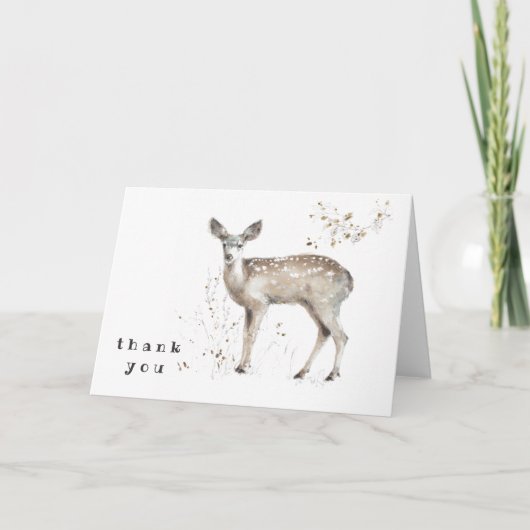 Carte De Remerciements Ajouter votre texte | Marche des bois IX (Devant)