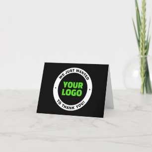 Carte De Remerciements Ajoutez votre propre logo d'entreprise ou votre co