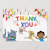 Carte de remerciements Akili & Amis (Horizontal) (Devant / Derrière)