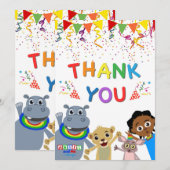 Carte de remerciements Akili & Friends (Vertical) (Devant / Derrière)