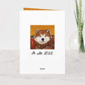 CARTE DE REMERCIEMENTS AKITA (Dos)