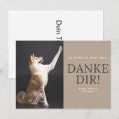 Carte De Remerciements Akita Inu (Devant / Derrière)