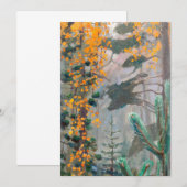 Carte De Remerciements Akseli Gallen-Kallela - Forêt d'automne (Devant / Derrière)