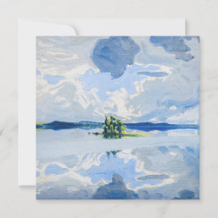 Carte De Remerciements Akseli Gallen-Kallela - Nuages au-dessus d'un lac