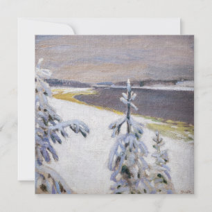 Carte De Remerciements Akseli Gallen-Kallela - Paysage hivernal #2