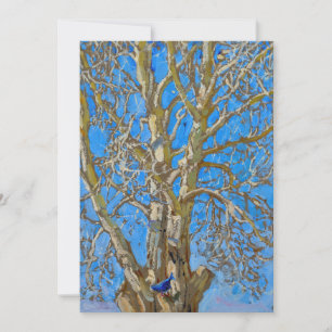 Carte De Remerciements Akseli Gallen-Kallela - Saule de crack et Oiseau b