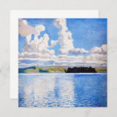 Carte De Remerciements Akseli Gallen-Kallela - Tours Cloud (Devant / Derrière)