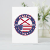 Carte De Remerciements Alabama (Debout devant)