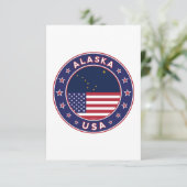 Carte De Remerciements Alaska (Debout devant)