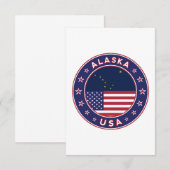 Carte De Remerciements Alaska (Devant / Derrière)