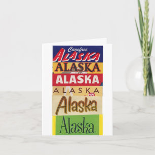 Carte De Remerciements Alaska Travel Poster Thank you card