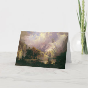 Carte De Remerciements Albert Bierstadt "Rocky Mountain Landscape" 1870