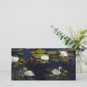 Carte De Remerciements Albert Edelfeue - Lys d'eau, étude (Debout devant)