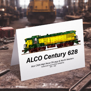 Carte De Remerciements Alco C-628 aka Alco Century 628 Diesel Locomotive
