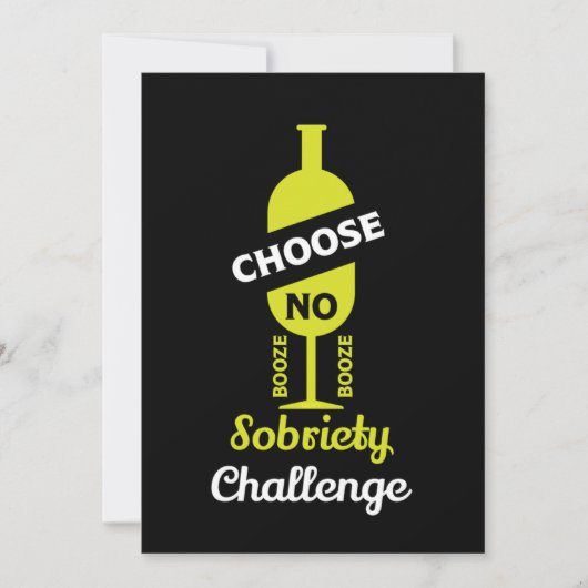 Carte De Remerciements Alcool Sobriété Sans Alcool Abstinence Soutien 15 (Devant)