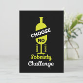 Carte De Remerciements Alcool Sobriété Sans Alcool Abstinence Soutien 15 (Debout devant)