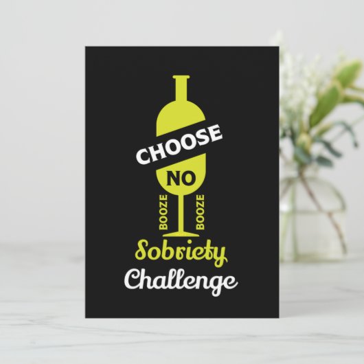 Carte De Remerciements Alcool Sobriété Sans Alcool Abstinence Soutien 15 (Debout devant)