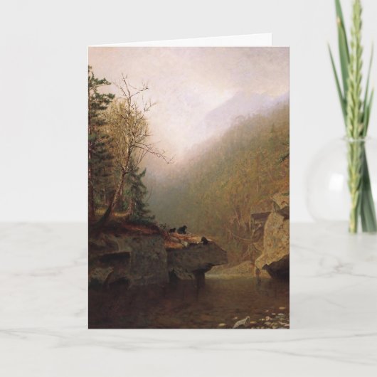 Carte De Remerciements Alexander Helwig Wyant, Trois Ours (Devant)