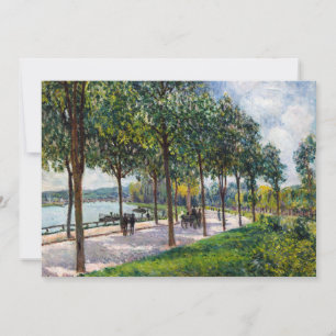 Carte De Remerciements Alfred Sisley - Allée de châtaigniers