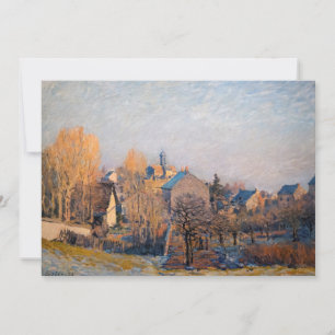 Carte De Remerciements Alfred Sisley - Matinée glaciale à Louveciennes