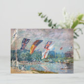 Carte De Remerciements Alfred Sisley - Regatta à Molesey (Debout devant)