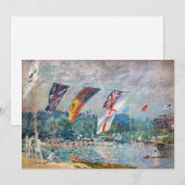 Carte De Remerciements Alfred Sisley - Regatta à Molesey (Devant / Derrière)