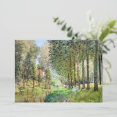 Carte De Remerciements Alfred Sisley - Reposez le long du ruisseau (Debout devant)