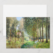 Carte De Remerciements Alfred Sisley - Reposez le long du ruisseau (Devant / Derrière)