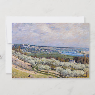 Carte De Remerciements Alfred Sisley - Terrasse à Saint-Germain, Printemp