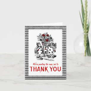 Carte De Remerciements Alice à Wonderland Thank You Card