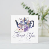 Carte De Remerciements Alice au Pays des Merveilles Mariage Pays des Merv (Debout devant)