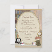 Carte De Remerciements Alice au pays des merveilles Remerciements Baby Sh (Dos)