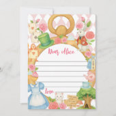 Carte De Remerciements Alice dans l'Onederland Time Capsule Note Message  (Devant)