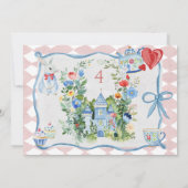 Carte De Remerciements Alice enchantée au pays des merveilles Photo d'ann (Dos)