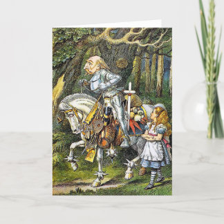 Carte De Remerciements Alice et le chevalier blanc