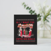 Carte De Remerciements All I Want Beagle And Coffee (Debout devant)