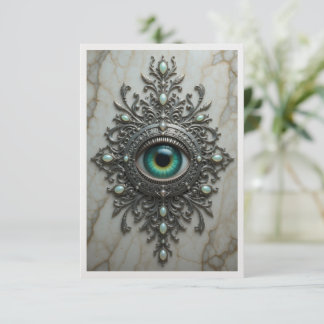 Carte De Remerciements All Seeing Eye Brooch Card