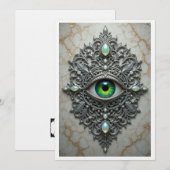 Carte De Remerciements All Seeing Eye Brooch Card (Devant / Derrière)