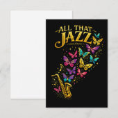 Carte De Remerciements All That Jazz (Devant / Derrière)