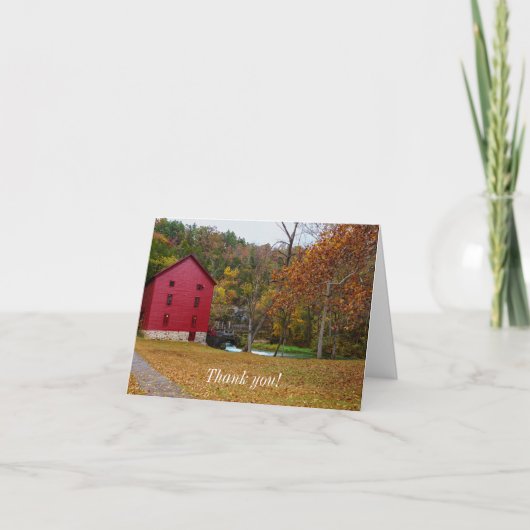 Carte De Remerciements Alley Roller Mill (Devant)