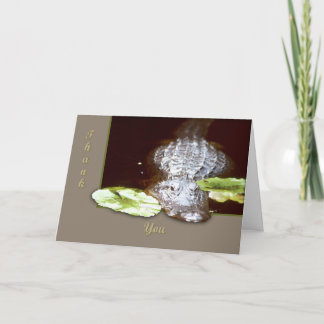 Carte De Remerciements Alligator