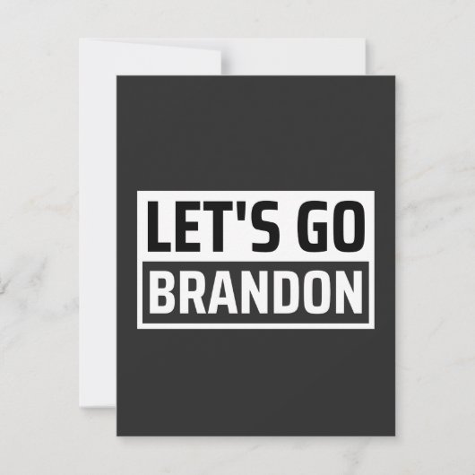 Carte De Remerciements allons à brandon (Devant)
