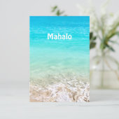 Carte De Remerciements Aloha Tropical Hawaïen (Debout devant)