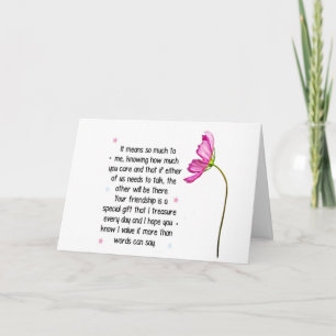 CARTE DE REMERCIEMENTS ALORS JE ME RÉJOUIS QUE "VOUS" SOIT DANS MA VIE **