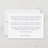 Carte De Remerciements Amalfi Positano tuiles bleues citrons douche nupti (Dos)