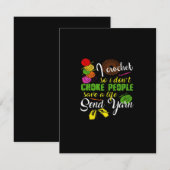 Carte De Remerciements Amateur de crochet| J'adore crocheter (Devant / Derrière)