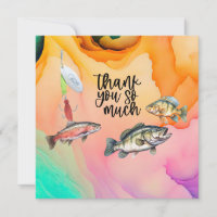 Amateurs de pêche Poisson Hook aquarelle